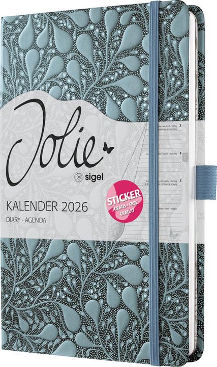 Immagine prodotto Sigel Agenda tascabile JOLIE motivo (13,5 x 20,3 cm, Tedesco, Francese, Olandese, Inglese)