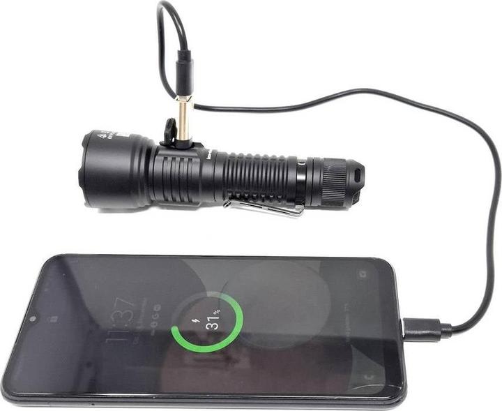 Actual product image ICUserver ICU Luminator LED Taschenlampe Grosse Reichweite, IP68 (wasserdicht), mit USB-Sch (1600 lm)