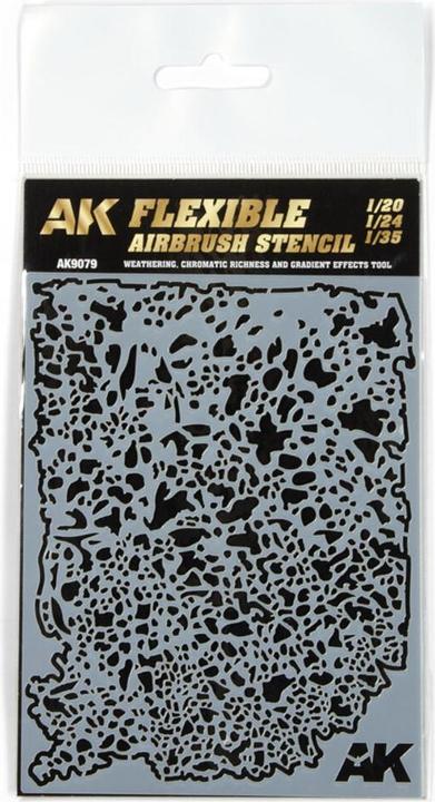 Image du produit AK Interactive Pochoir flexible pour aérographe 1/20 - 1/24 - 1/35