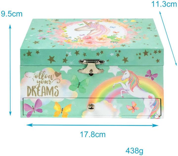 Actual product image Intirilife Schmuckschatulle mit Spieluhr und Musik für Kinder