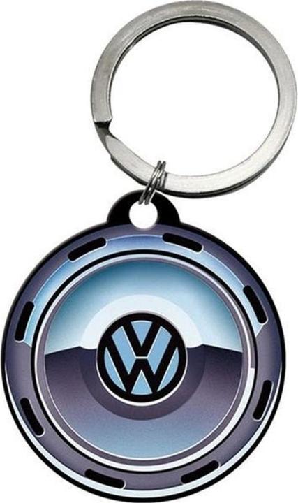 Nostalgic-Art Merchandising Schlüsselanhänger VW Rad Ø 4 cm, 1 Stück, Mehrfarbig