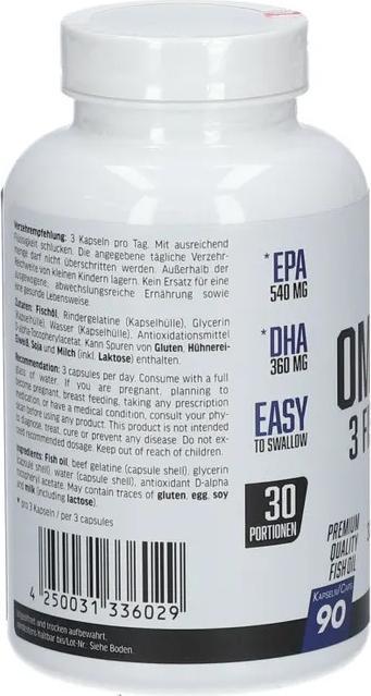 Nutritional values and ingredients All Stars Omega-3 Caps (126 Piece, Capsules, 126 g)