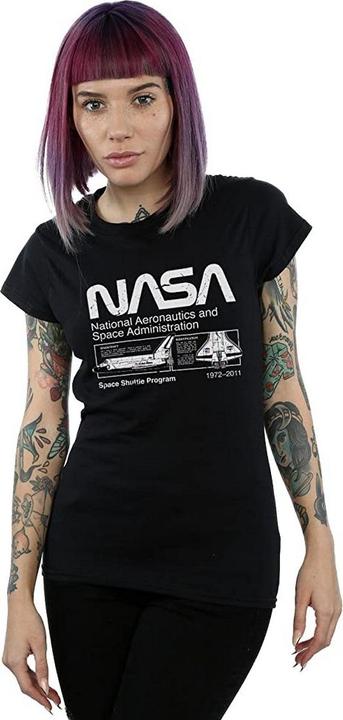 Immagine prodotto Nasa Maglietta da donna/ragazzo in cotone con lo Space Shuttle classico (XL)