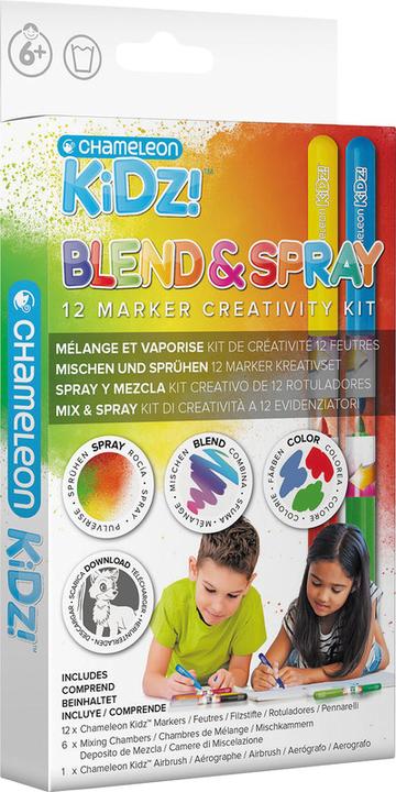 Actual product image Chameleon Airbrush Blend & Spray Set 12 Markers (Multicoloured, 12 x)
