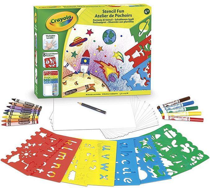 Actual product image Crayola stencil painting