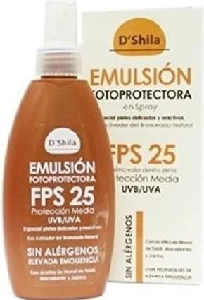 D'Shila Shila Emulsion Fotoprotectora Spray Fps 25 200ml (200 ml)