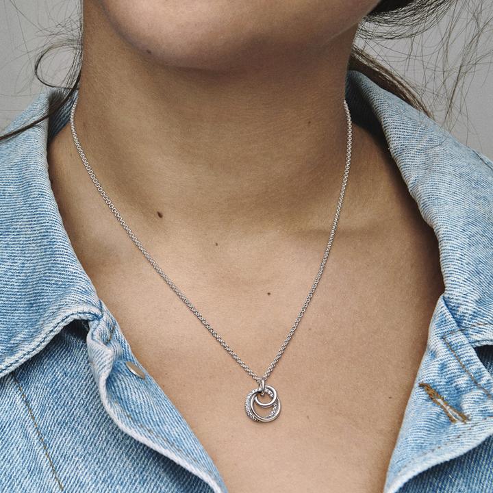 Actual product image Pandora Necklace family forever (Sterling silver 925, 60 cm)