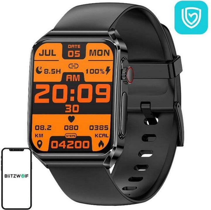 BlitzWolf Montre intelligente BW-HL6 (czarny silikonowy)