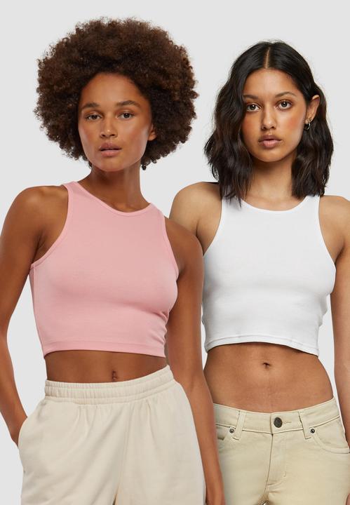 Produktbild Urban Classics Ladies Cropped Rib Top 2-Pack - 19707 (3XL)
