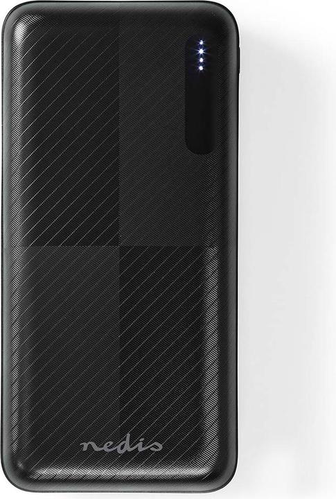 Immagine prodotto Nedis Powerbank | 20000 mAh | 2x 3.0 A | Numero di uscite: 2 | Connessione di uscita: 1x USB-A / 1x U (20000 mAh, 18 W, 74 Wh)