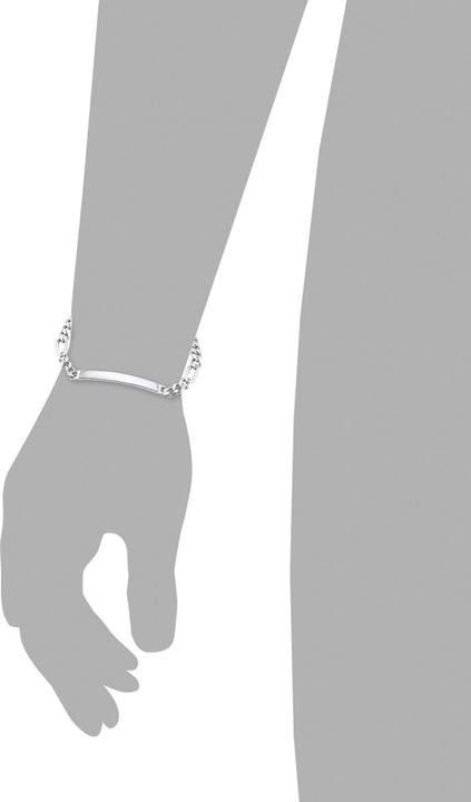 Immagine prodotto Amor Bracciale ID Figaro (19 cm, Argento)