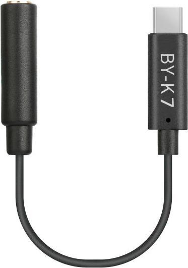 Boya Universal Adapter BY-K7 3.5mm TRS to USB-C for DJI Osmo Action