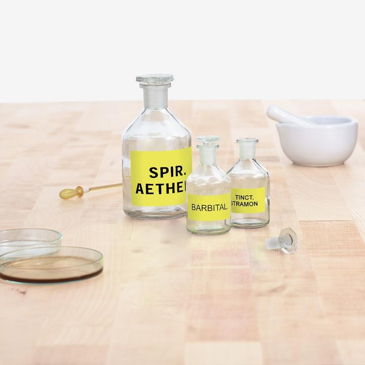 Actual product image HERMA Neon labels A4