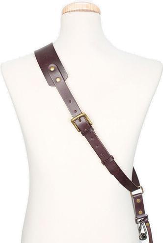 Actual product image Bronkey Tokyo Sling Leder-Kameragurt, Braun, L Large