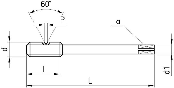 Produktbild Neriox Maschinen-Gewindebohrer HSS-E, DIN374, MF4 x 0.5