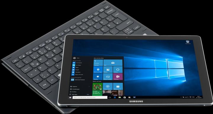 Actual product image Samsung Galaxy Book W728 (4G, 12", 256 GB, Black)