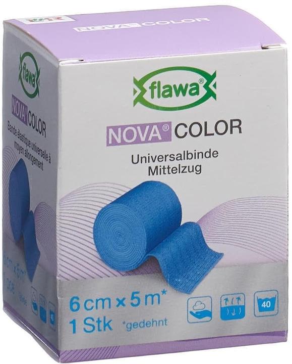 Flawa Idealbinde 6cmx5m blau