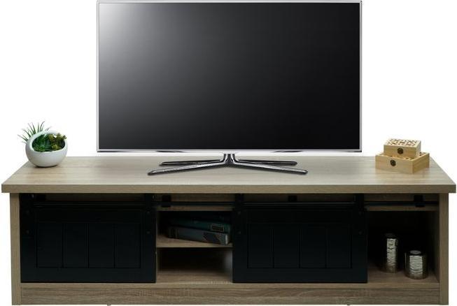 Immagine prodotto Mendler Porta TV HWC-K75, metallo industriale effetto legno 43x150x40cm, colore naturale