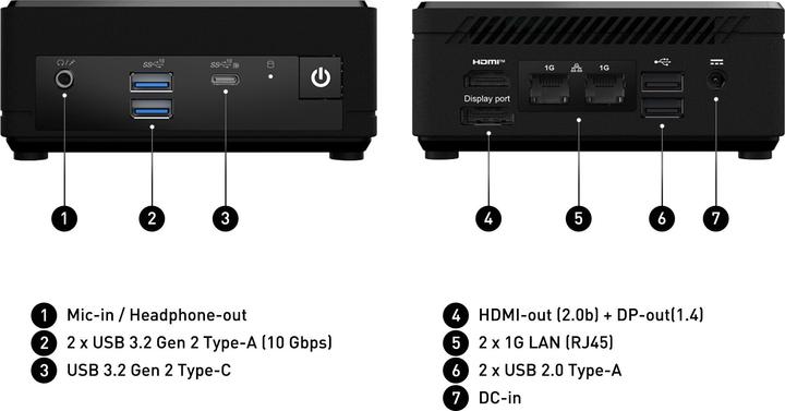 Produktbild MSI Cubi N ADL-009BEU MS-B0A9 ID1/Black- (Intel N97)