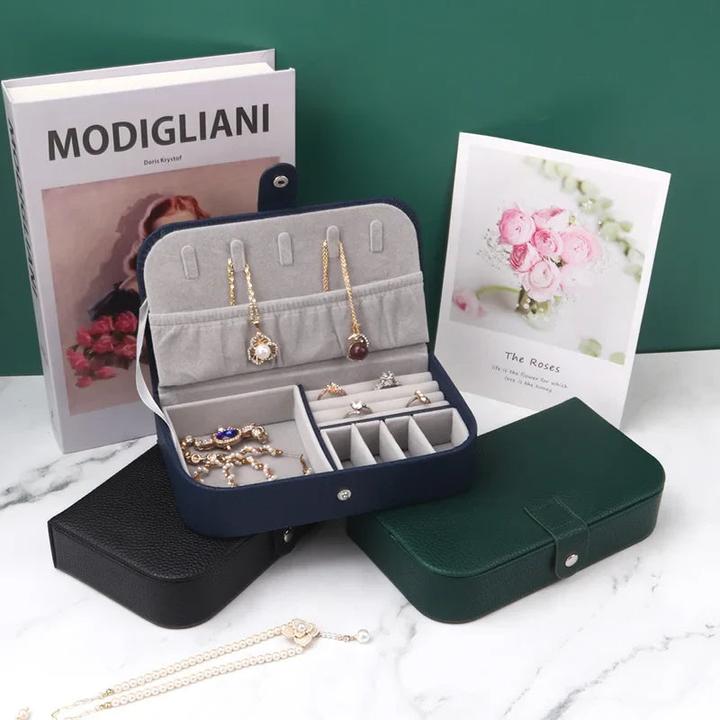 Immagine prodotto Only-Bags.Store Scatola portatile per gioielli Organizzatore di gioielli Display da viaggio Scatole per gioielli
