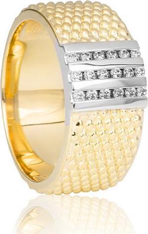Breuning RING - BRILL. 0,18 Ct. H/si (61, 585/14 K Gold)
