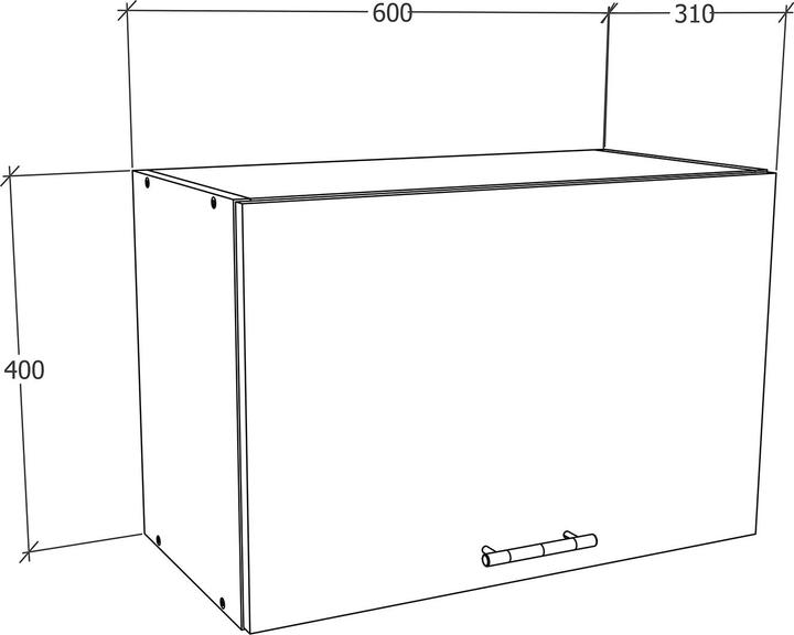 Actual product image VCM Wall cabinet (60 x 40 x 31 cm)