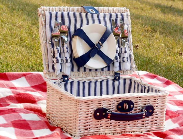 Image du produit Fs-Star Panier pique-nique 40x28x18cm Marine