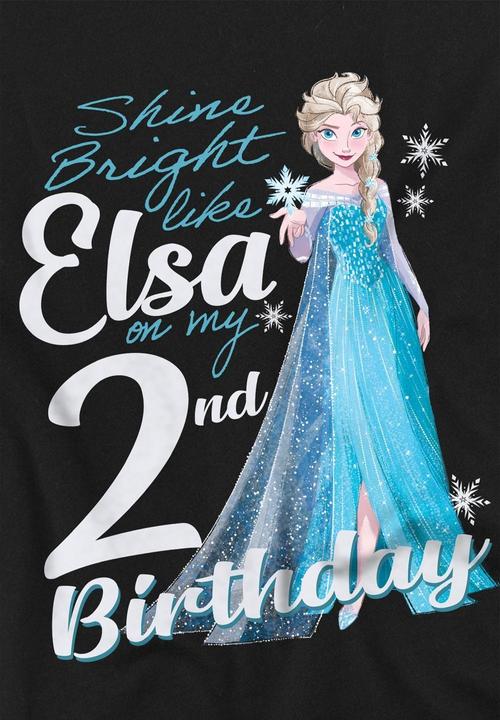 Immagine prodotto Disney Frozen Bright Like Elsa Maglietta Secondo Compleanno Bambini (152, 158)
