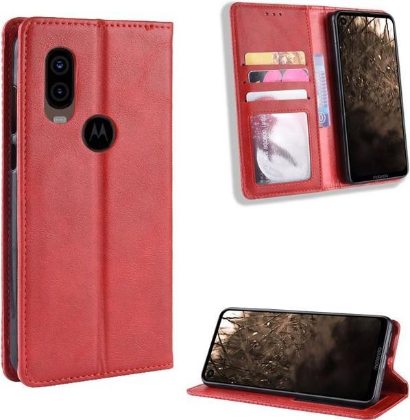 Image du produit MU Style Housse en cuir Vintage Style Bookcover (Motorola One Vision)
