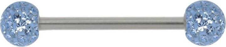 Bijouteria Zungenpiercing (Chirurgenstahl 316L, Epoxiharz, Zirkonia)