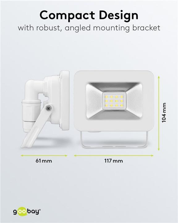 Immagine prodotto Goobay Faretto da esterno a LED, 10 W (853 lm, IP65)