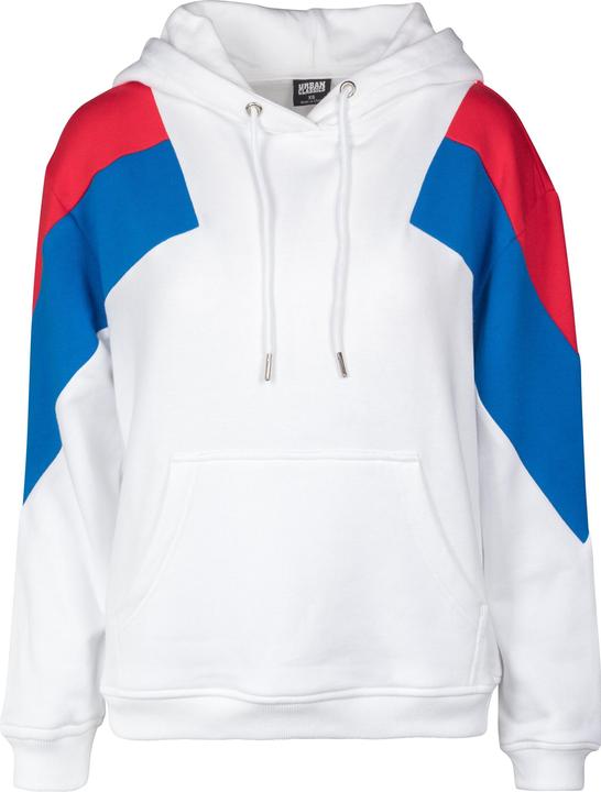 Immagine prodotto Urban Classics Felpa con cappuccio oversize 3-Tone Block da donna (XXL)