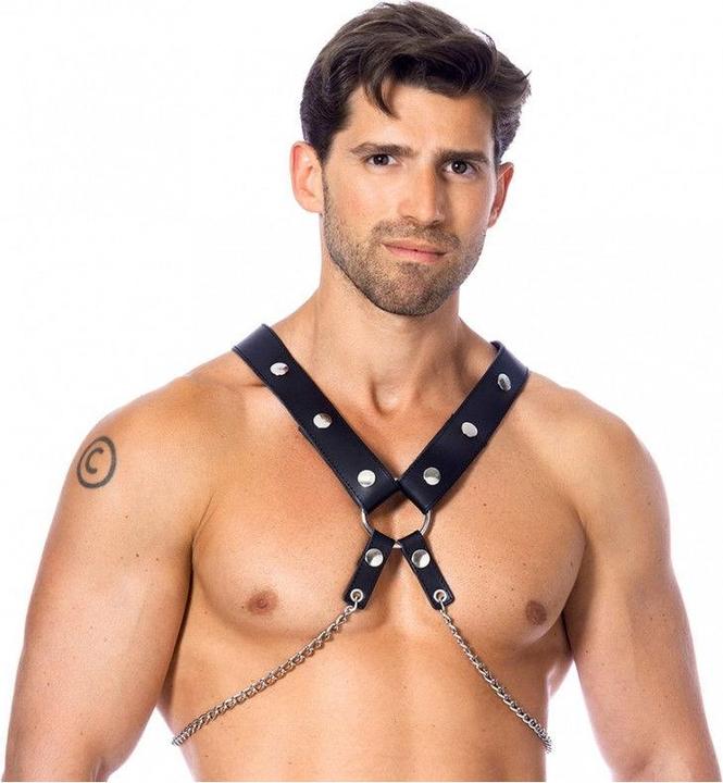 Produktbild Rimba Bondage Play Leder Harness mit Ketten 100g