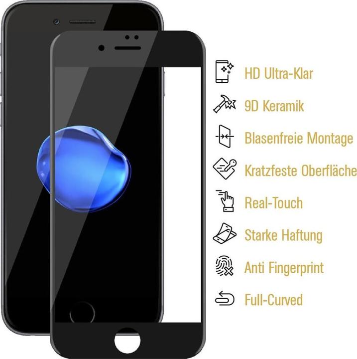 Produktbild Protectorking 3x Ceramic-Glass Full Cover HD Klar (3 Stück, Apple iPhone 7)