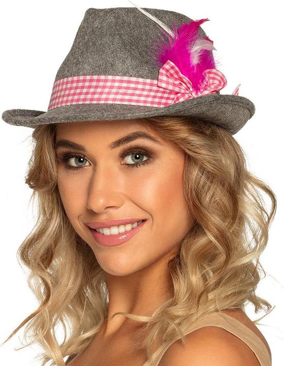 Produktbild Boland Oktoberfest Wiesn Hut Damen mit Band und Federn