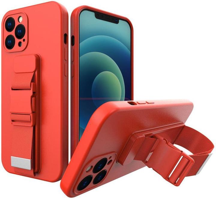 Image du produit Hurtel Etui en corde Gel Lanyard Cover with Chain Purse Lanyard Xiaomi Poco X3 NFC red (Xiaomi Poco X3 NFC)