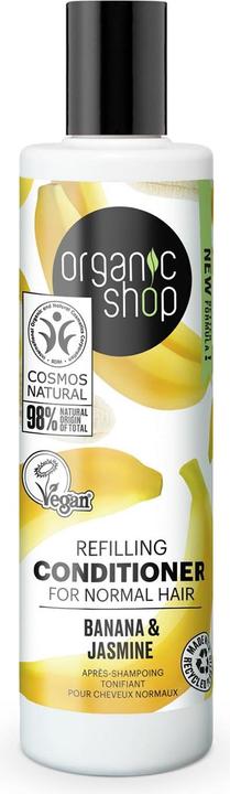 Organic Shop Nachfüll-Conditioner für normales Haar, Banane und Jasmin, 280 ml (280 ml)