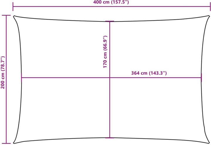 Actual product image VidaXL Nezhatok (200 x 400 cm)