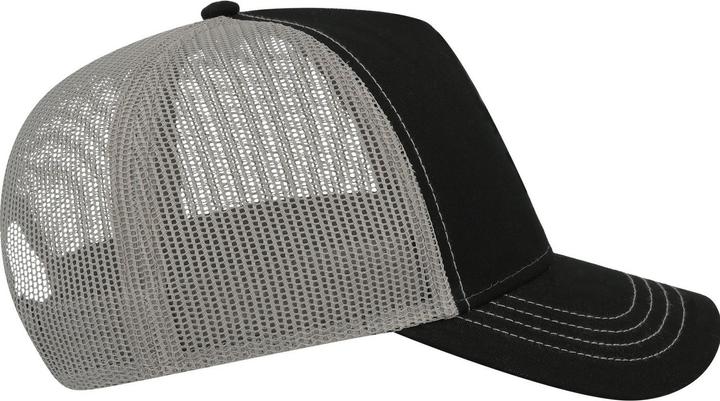Actual product image Atlantis Unisex Adult Rapper 5 Panel Canvas Recycled Trucker Cap (One size)