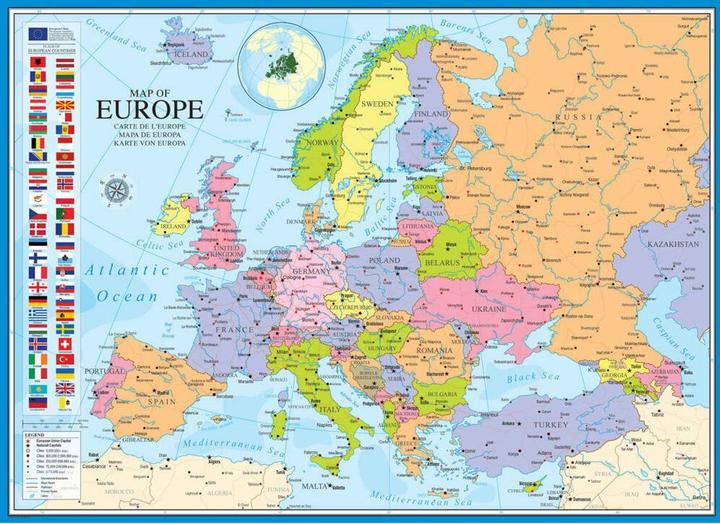 Actual product image Eurographics Map of Europe (1000 pieces)