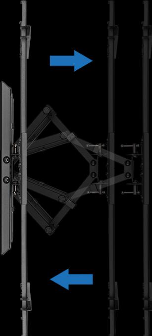 Image du produit LogiLink Support TV mural, 4390", inclinable, pivotant, 60 kg max. (Mur, 90", 60 kg)