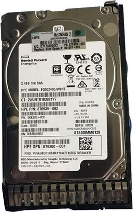 Image du produit HPE 12g 2.5" Sas 2.4tb 10k (2.40 To, 2.5")