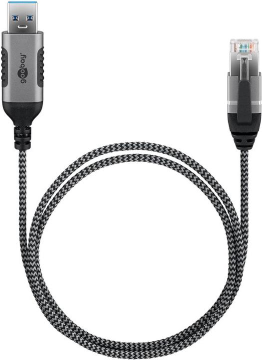 Produktbild Goobay Ethernet-Kabel USB-A 3.0 auf RJ45, Slim, 7,5 m (USB 3.0, RJ45 (1x))