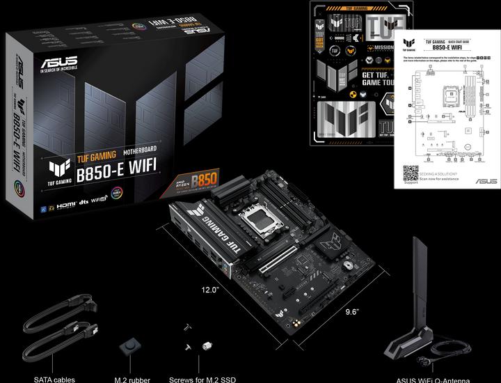 Produktbild ASUS TUF GAMING B850-E WIFI (AM5, AMD B850, ATX)