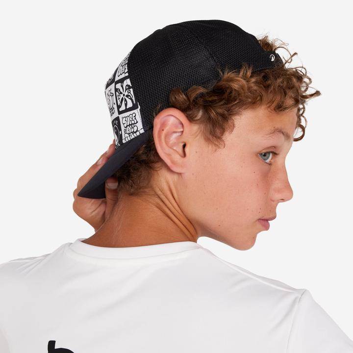 Actual product image Olaian Cap Kinder UV-Schutz Surfen Surfallday schwarz (53, 54, 55, 56)