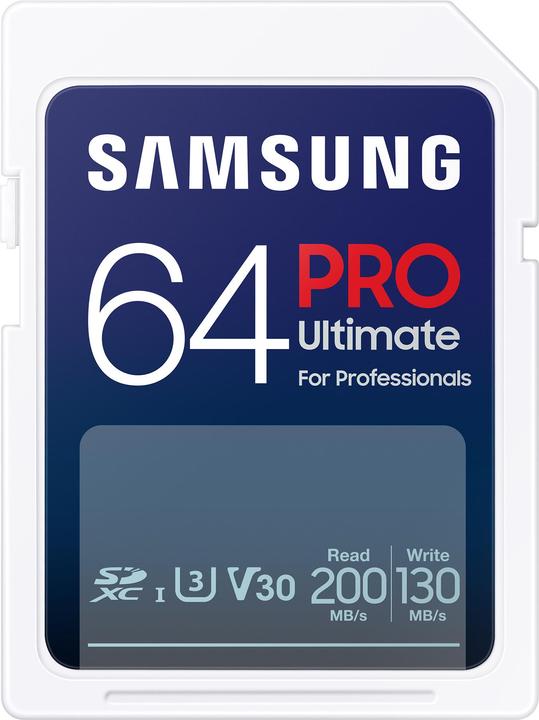 Produktbild Samsung PRO Ultimate (64 GB, SDXC, U3, UHS-I)