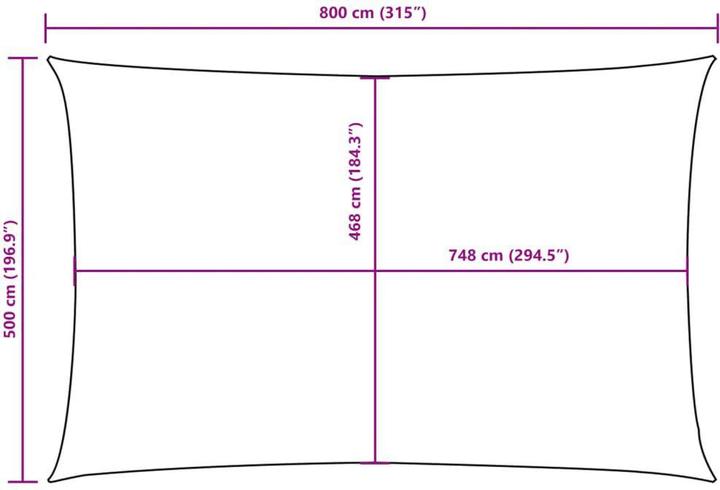 Immagine prodotto VidaXL Tenda da sole (500 x 800 cm)