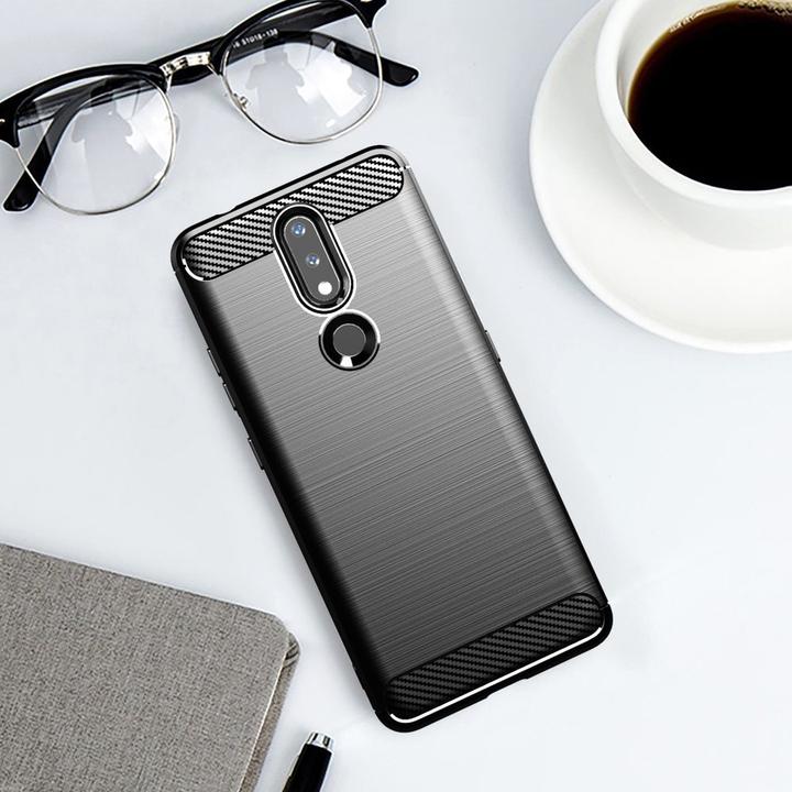 Image du produit Hurtel Etui Carbon Cover TPU pour Nokia 2.4 noir (Nokia 2.4)