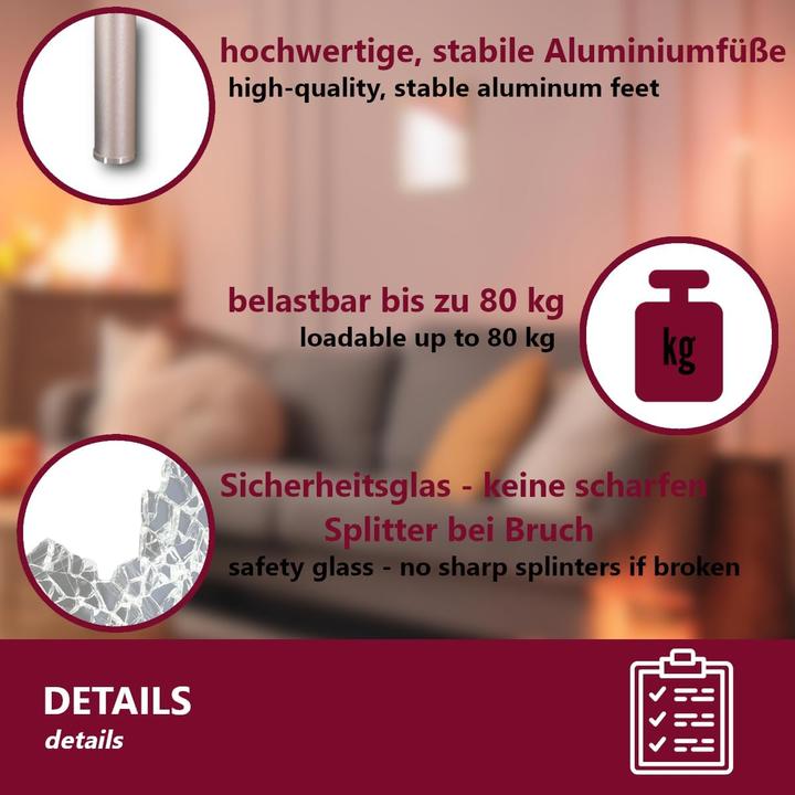 Produktbild Euro Tische TV-Board/Bildschirmständer, 80 cm (31.50", 80 kg)