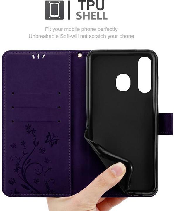 Image du produit Cadorabo Couverture du livre de fleurs (Samsung Galaxy A8s)